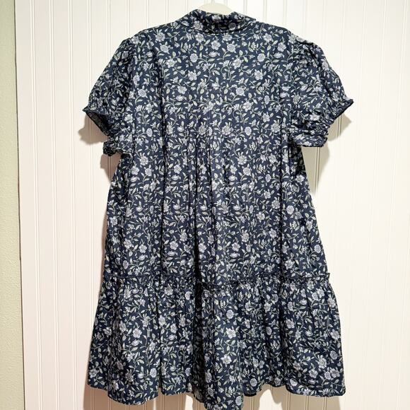 Torrid Belle Isle Blue Floral Cotton Shirt Dress NEW Plus Size 2X - Picture 9 of 9